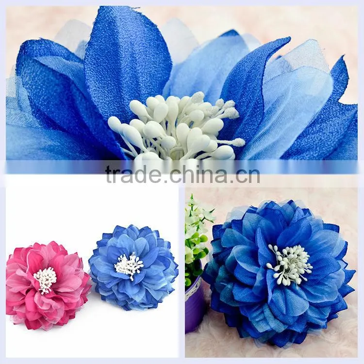 Chinese hair clip factory Spainsh blue rose hair accessories wholesale