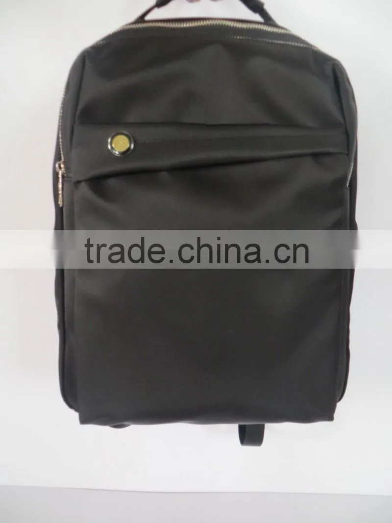 fashion urban waterproof nylon material black men backpack