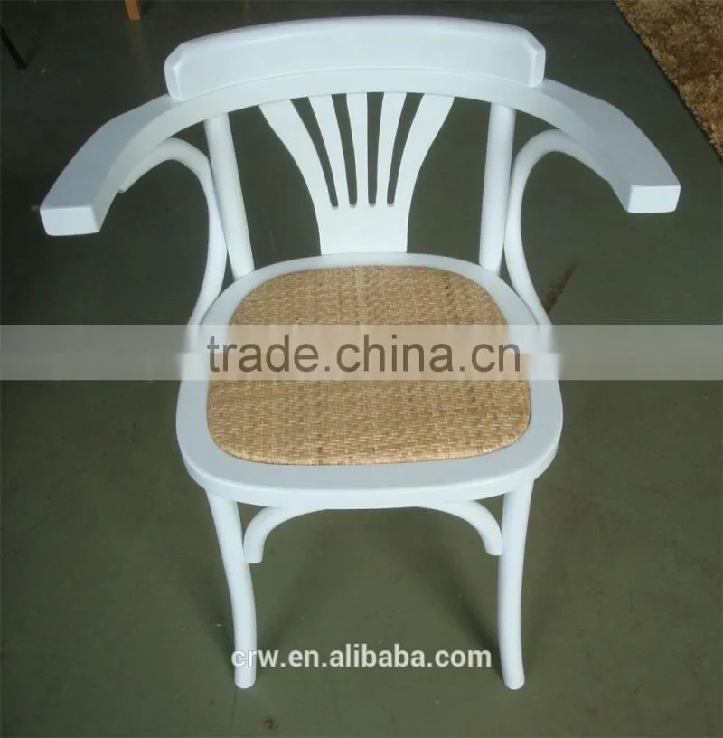 RCH-1522 High Quality Dining Furniture White Windsor Armchair