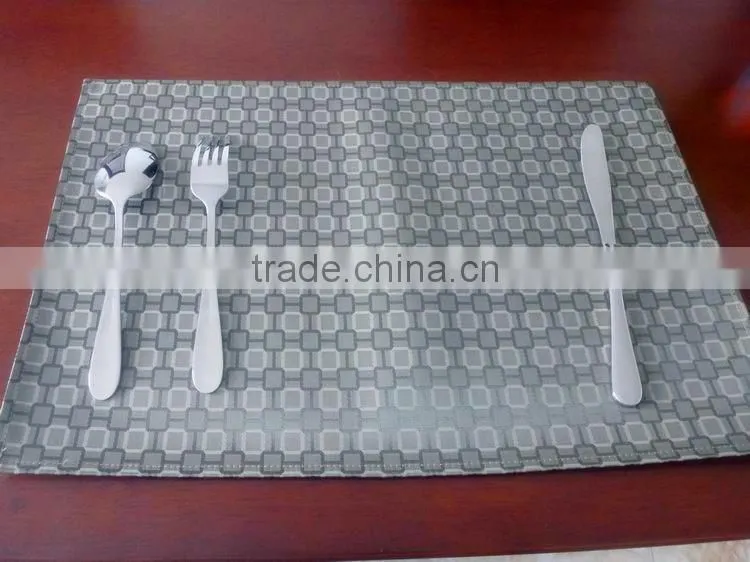 High quality dinner PVC Placemat Grid