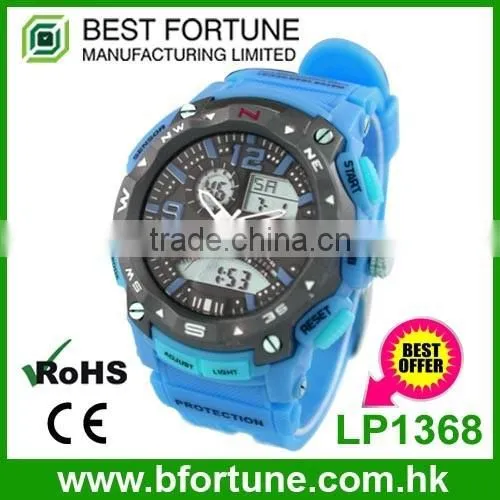 LP1369 2016 hot product digital date display 3atm water resistant watch