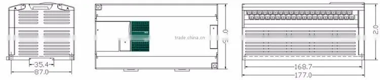 Haiwell T48S2T 48points easy programming PLC programmable logic controller for textile industry