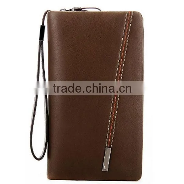 2016 newest style wallet men's Clutch bag card-slot pu leather cell mobile phone case