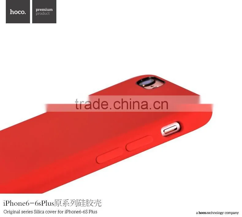 HOCO Original Series Soft Silicone Case for iPhone 6s Anti Shock TPU Full Rubber Back Cover for iPhone 6 4.7 MT-5747