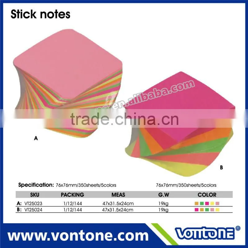 sticky note pad twisted notepad memo cube