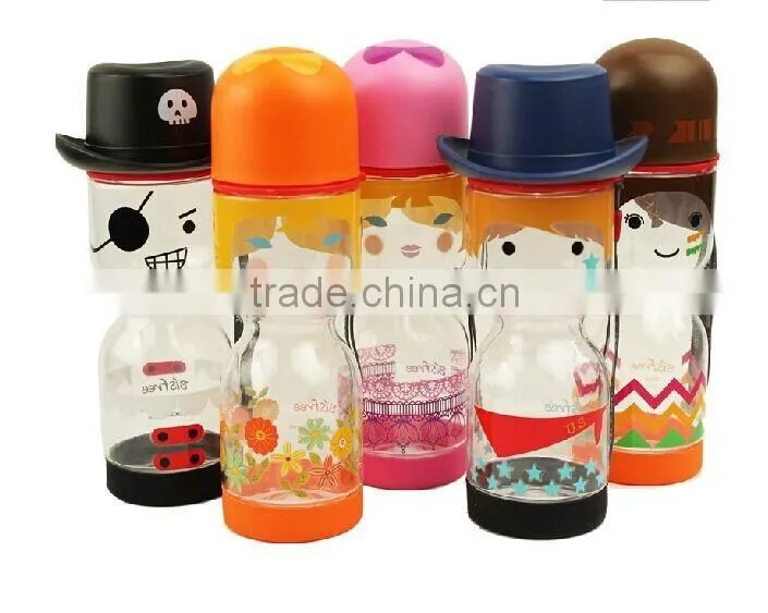 factory-direct plstic hat cup ,unbreakable soda bottles,food grade handy bottles