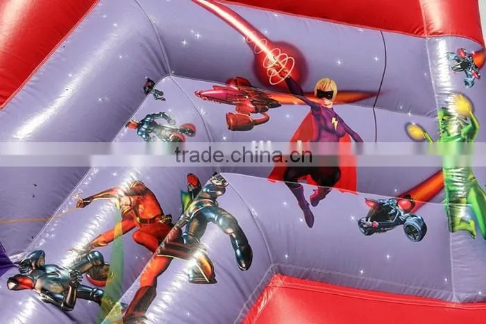 Clearance commercial grade inflatable water slides,Superhero water slide inflatable slide giant