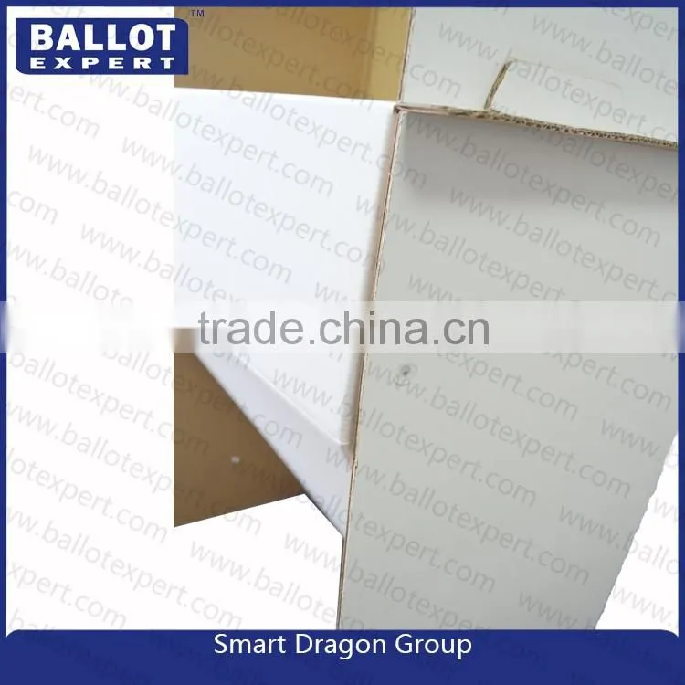 cheap folding corrugate election ballot exhibition polling booth in two design