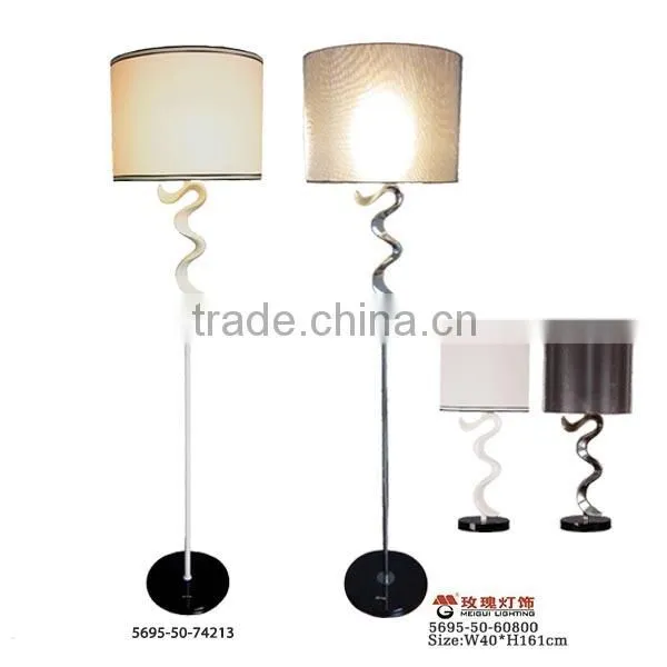 modern style art deco table lamp in copper