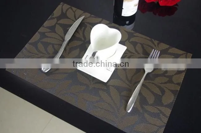 leaves waterproof dining table plate mat