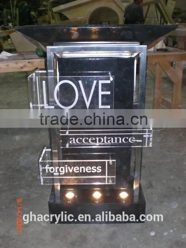 GH-RZ426 Magnetic design rotary acrylic display rack,customized acrylic display rack
