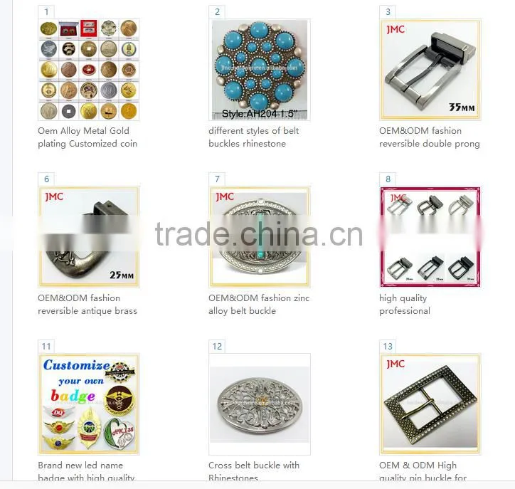 OEM&ODM fashion reversible italian belt buckle
