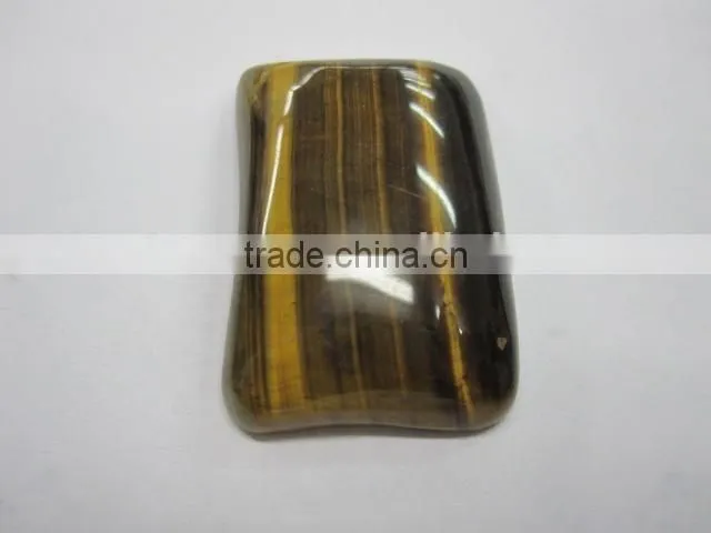 Tiger eye gemstone round oval