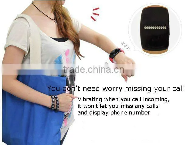 Magic vibrating bluetooth bracelet with microphone and speaker
