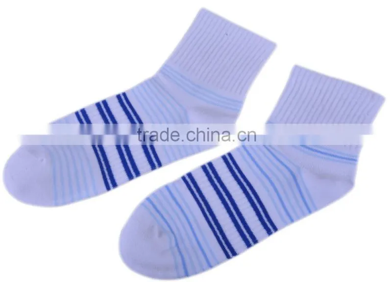 2015 New Arrival Striped Women soft cotton new fashion sport ankle socks