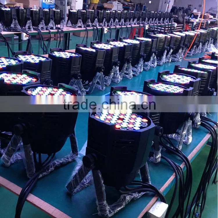 54*3w high quality rgbw led par can lights for disco event
