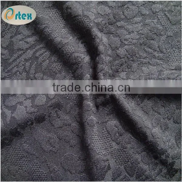 90 polyester 10 spandex interlock jacquard fabric