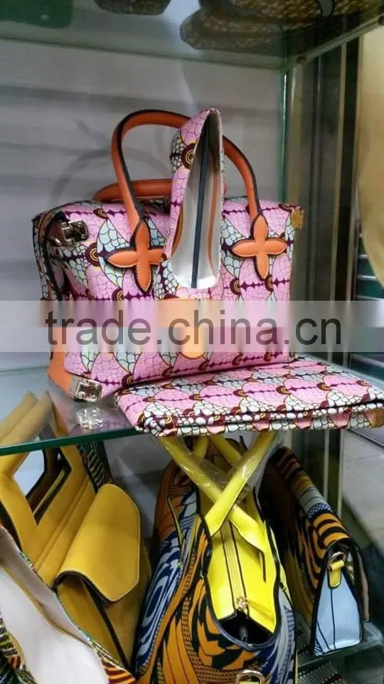 italian shoes and bag set girls latest high heel sandals and hand bag in yellow
