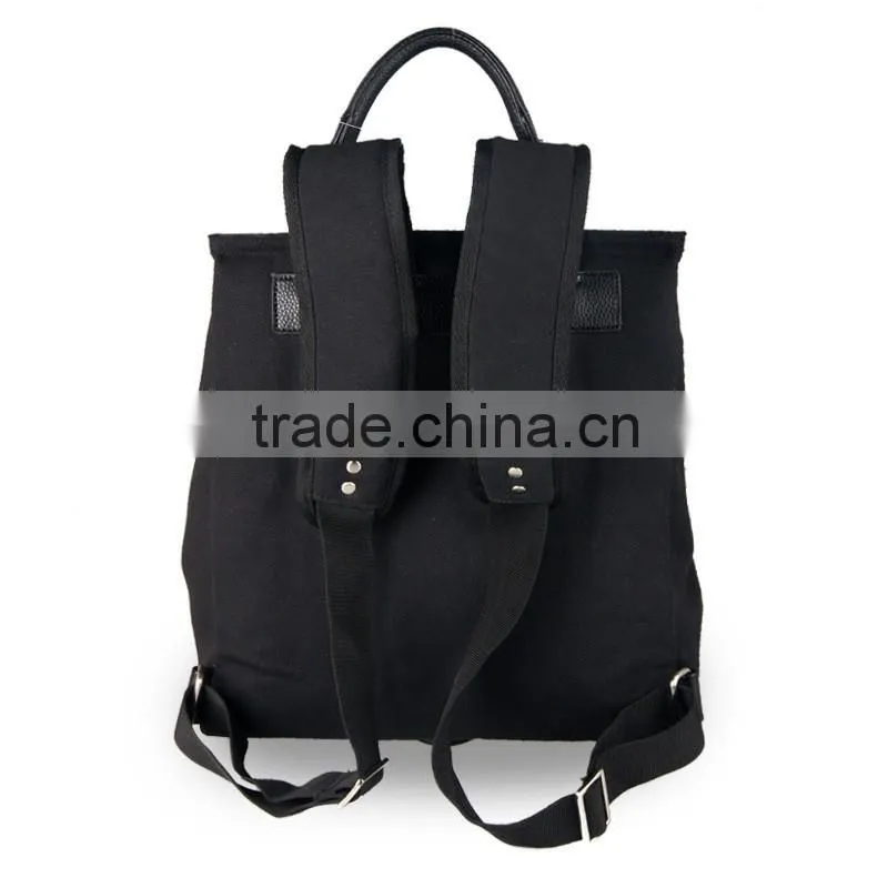 China faux leather Material and Day Backpack Use custom made backpacks