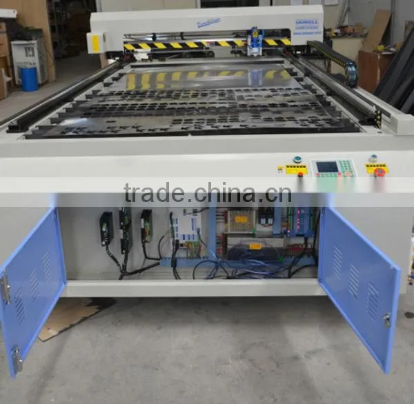 CO2 150/200W acrylic sheet making machine cut thin metal(0.5--2mm ss or cs) and nonmetal(like 25mm acrylic)