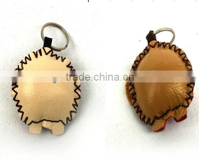 promotional gifts products handmade PU leather keychains leather key rings cute keyrings wholesale