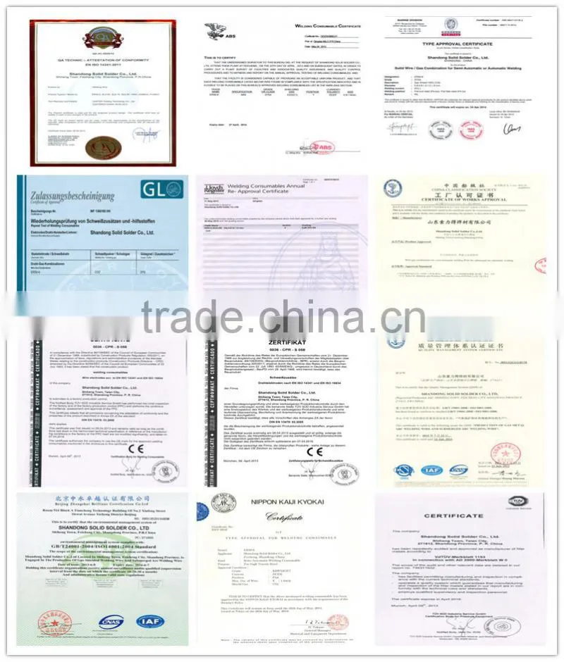 ABS GL welding certificates!! ER70S-6 Co2 Mig welding wire