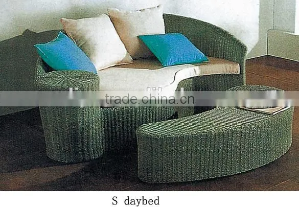rattan wicker ourdoor leisure S daybed