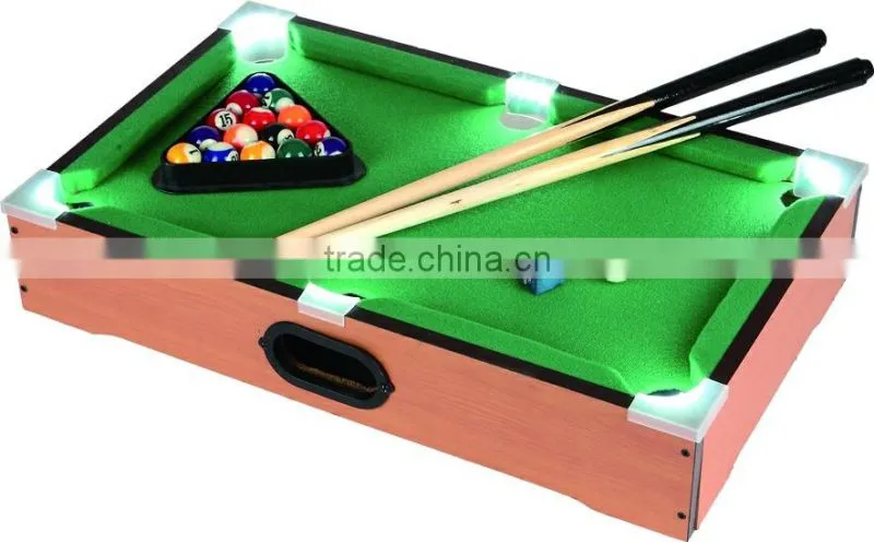 Wholesale indoor game pool table billiard table with lights