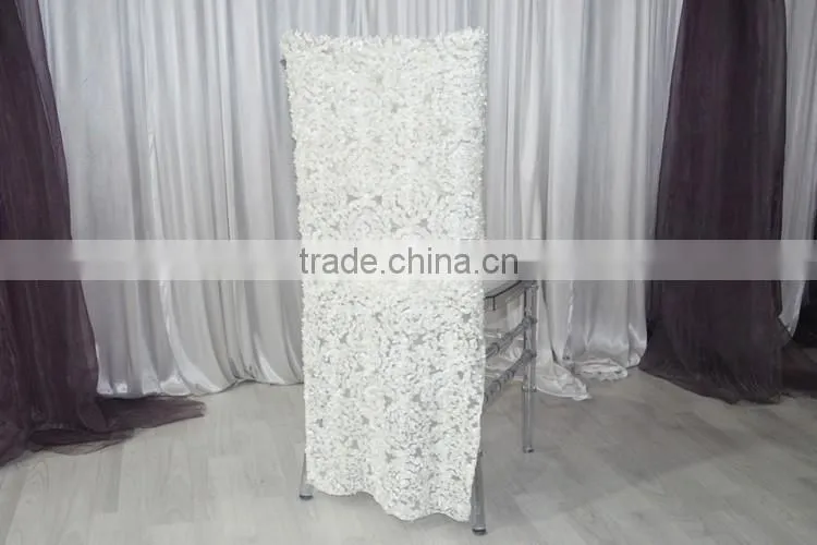 Fancy white embroidered table runner for wedding