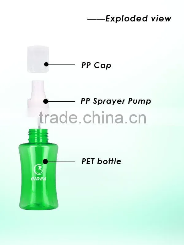 65ml 120ml 150ml 250ml cosmtic plastic PET bottle