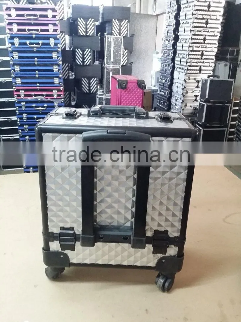 360 degree trolley vanity beauty case