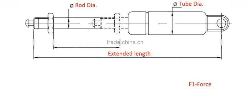 Manufacturer custom 180n gas lift furniture parts gas springs for chair