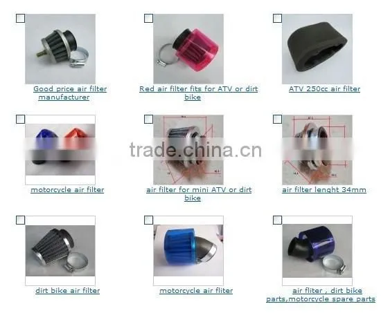 Chinese hot selling motorcycle dirt bike ATV 35mm air filter