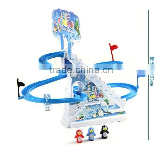 The little penguin climbing stairs electric children's educational toys