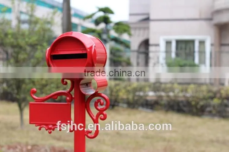 Foshan JHC-1043 Post Mounted Aluminum Mailbox/ Letterbox/ Postbox