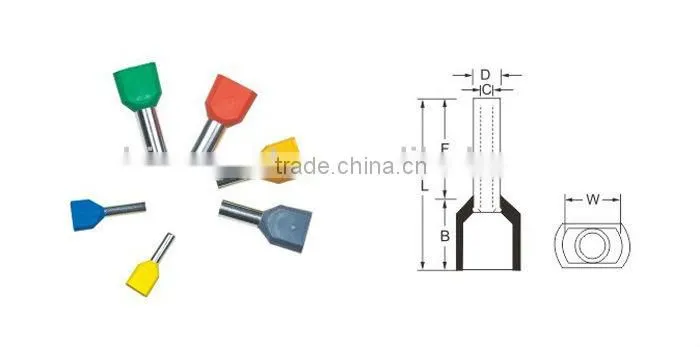 TE double wire crimping terminal