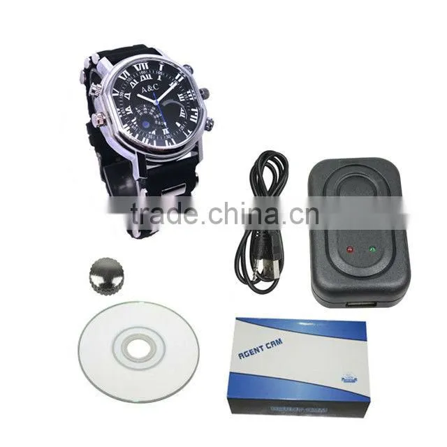 Fashionable 4 in 1 watch cam 32gb recording watch, 720p mini dvr recording watch, voice recorder dvr watch Max 32gb JVE-3105G-9