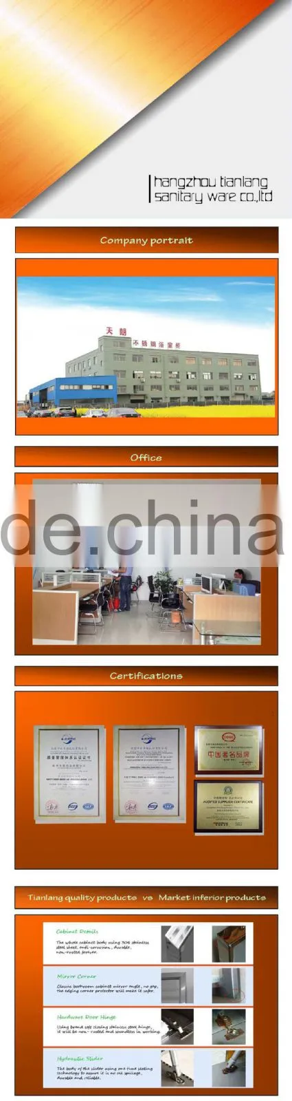 wall hunging #304 stainless steel cabinet for saudi arabic market