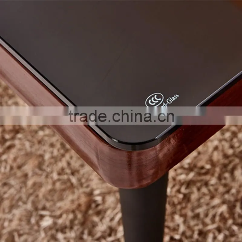 Tempered glass dining table dinette combination of stylish minimalist modern furniture