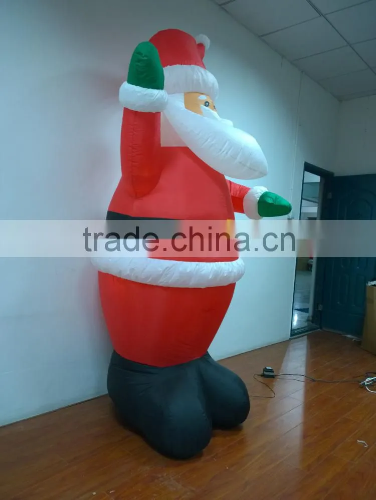 DJ-XT-50 inflatable santa dance in the wind wholesale Christmas decoration