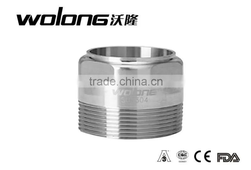 Stainless steel sanitary NPT/BSP male/female adapter/hose adapter/tube adapter