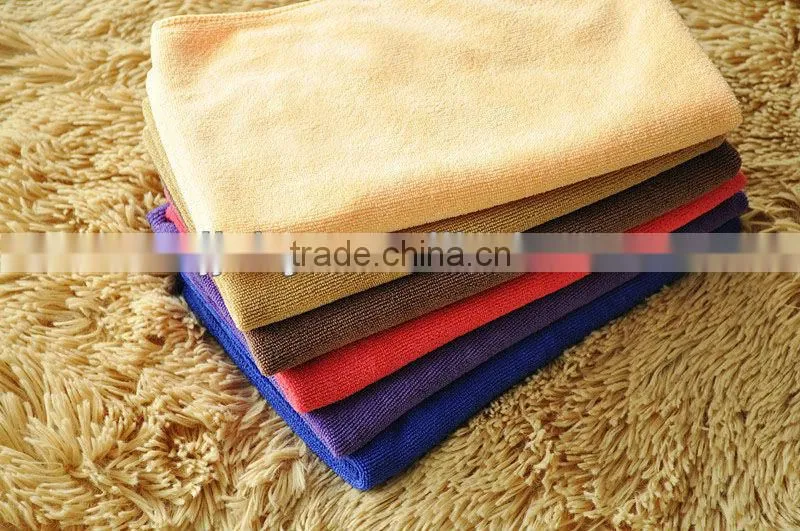 Weft knitted pearl microfiber 300gsm