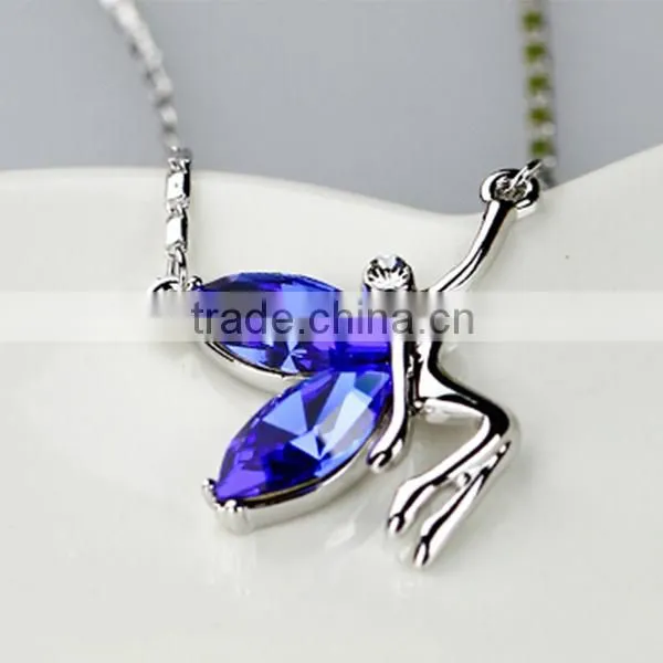 925 silver blue sapphire pendant