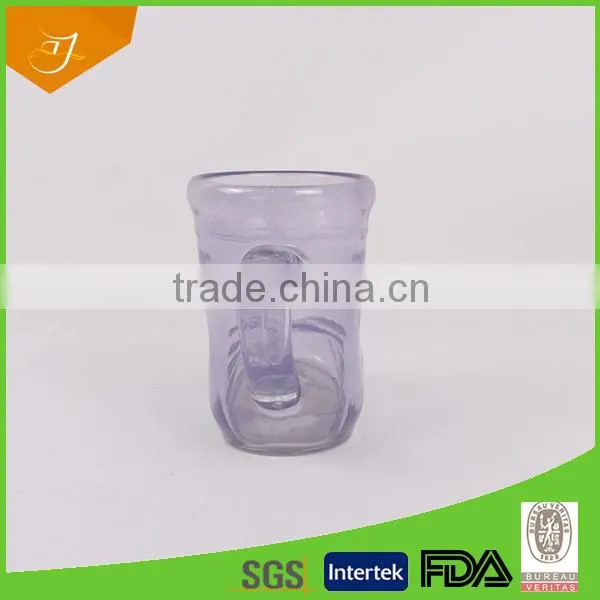 boot shape glass mug, Hot Selling Colourful Glass Mug