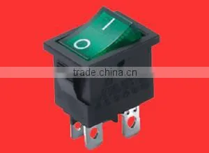Green led 4 way rocker switch