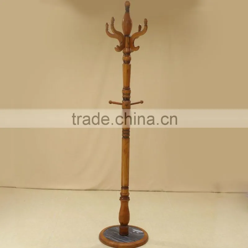 060Wholesale deluxe finished wooden hallstand for display