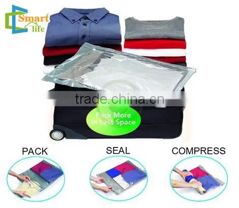 hand rolling compression caky vacuum travel bag