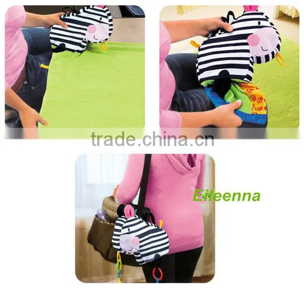 Hot Baby Star Product Lovely Zebra Play Blanket For Infant