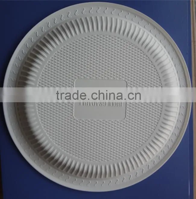 eco-friendly starch-based disposable plastic plate:XYFD-0901