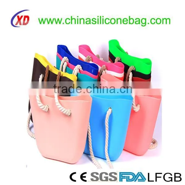 2015 ladies fashion beach bag, hot sale silicone beach bag